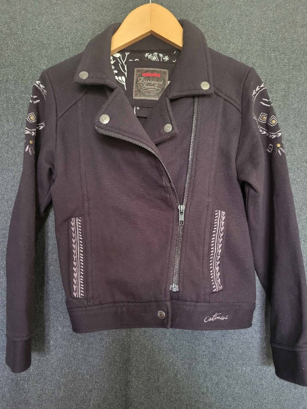 Catimini Biker Moto Jacket Unisex 8Y